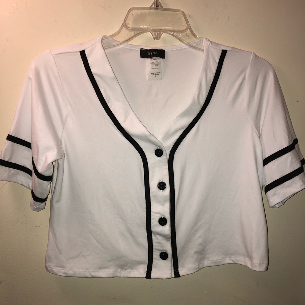 🆕Baseball Tee Crop Top